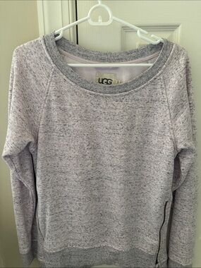 UGG Light Heather Gray Speckled Crew Sweatshirt
